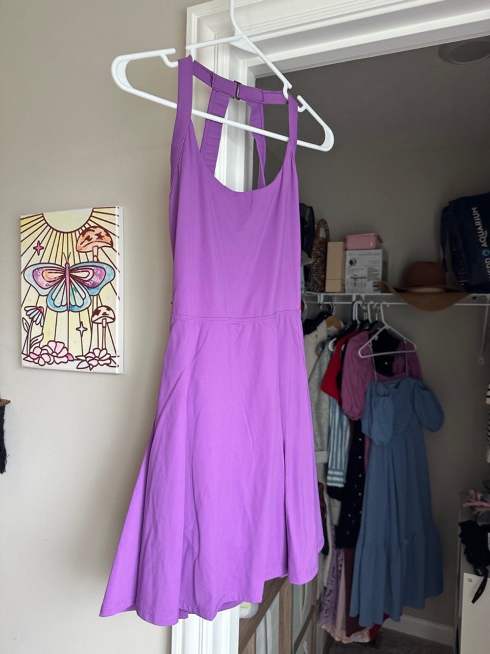 HALARA Bright Purple Tank Mini Dress